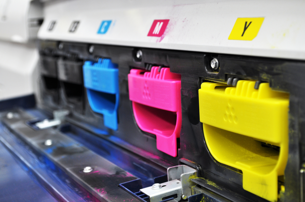 Color,toners,in,the,digital,printer